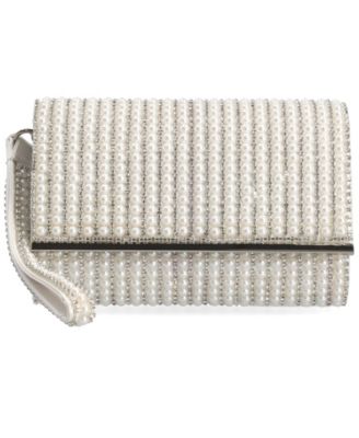 INC International Concepts - Caitlin Imitation Pearl Clutch, Created for Macy's