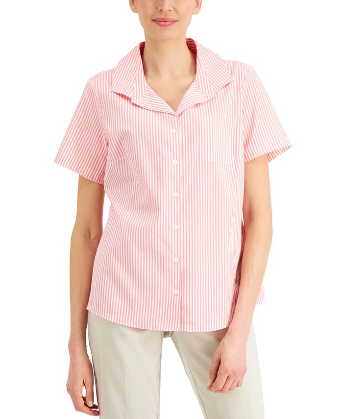 Karen Scott Striped Shirts: Shop Striped Shirts - Macy's