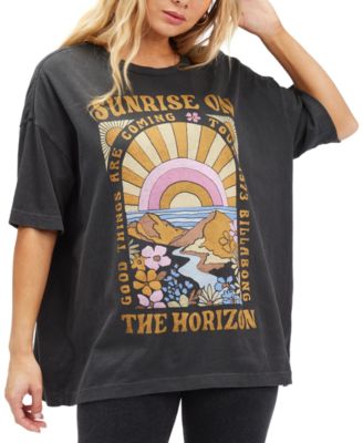 Billabong - Juniors' On The Horizon Cotton Screen-Print T-Shirt