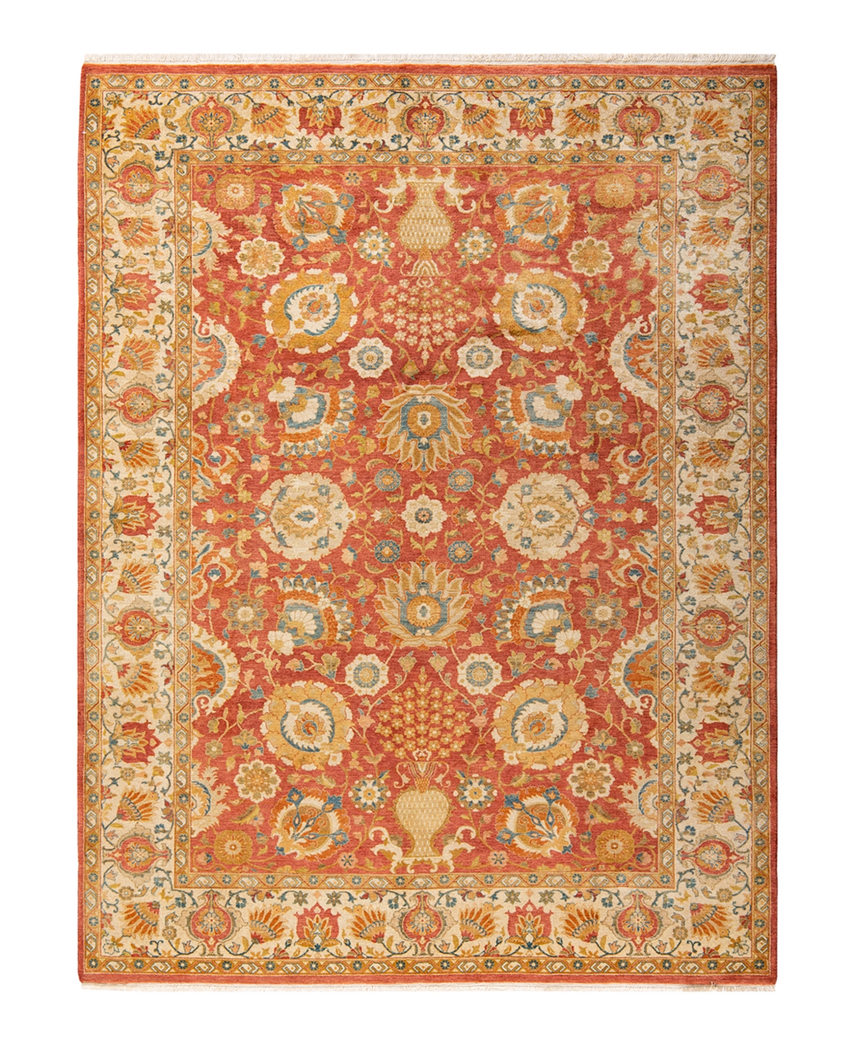 Closeout! Adorn Hand Woven Rugs Mogul M15982 6'4in x 8'10in Area Rug - Orange