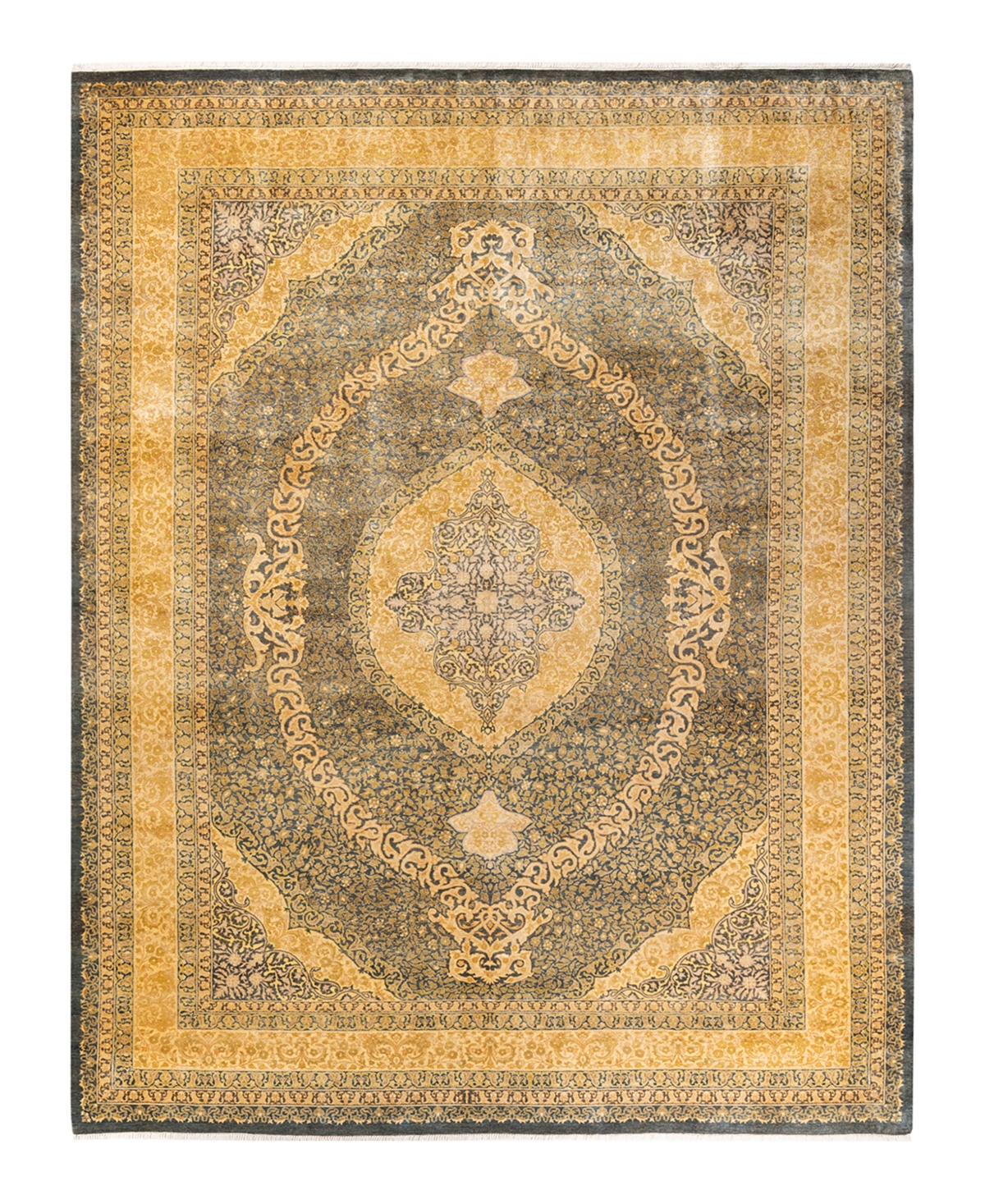 Closeout! Adorn Hand Woven Rugs Mogul M13239 9'2in x 12'1in Area Rug - Gray