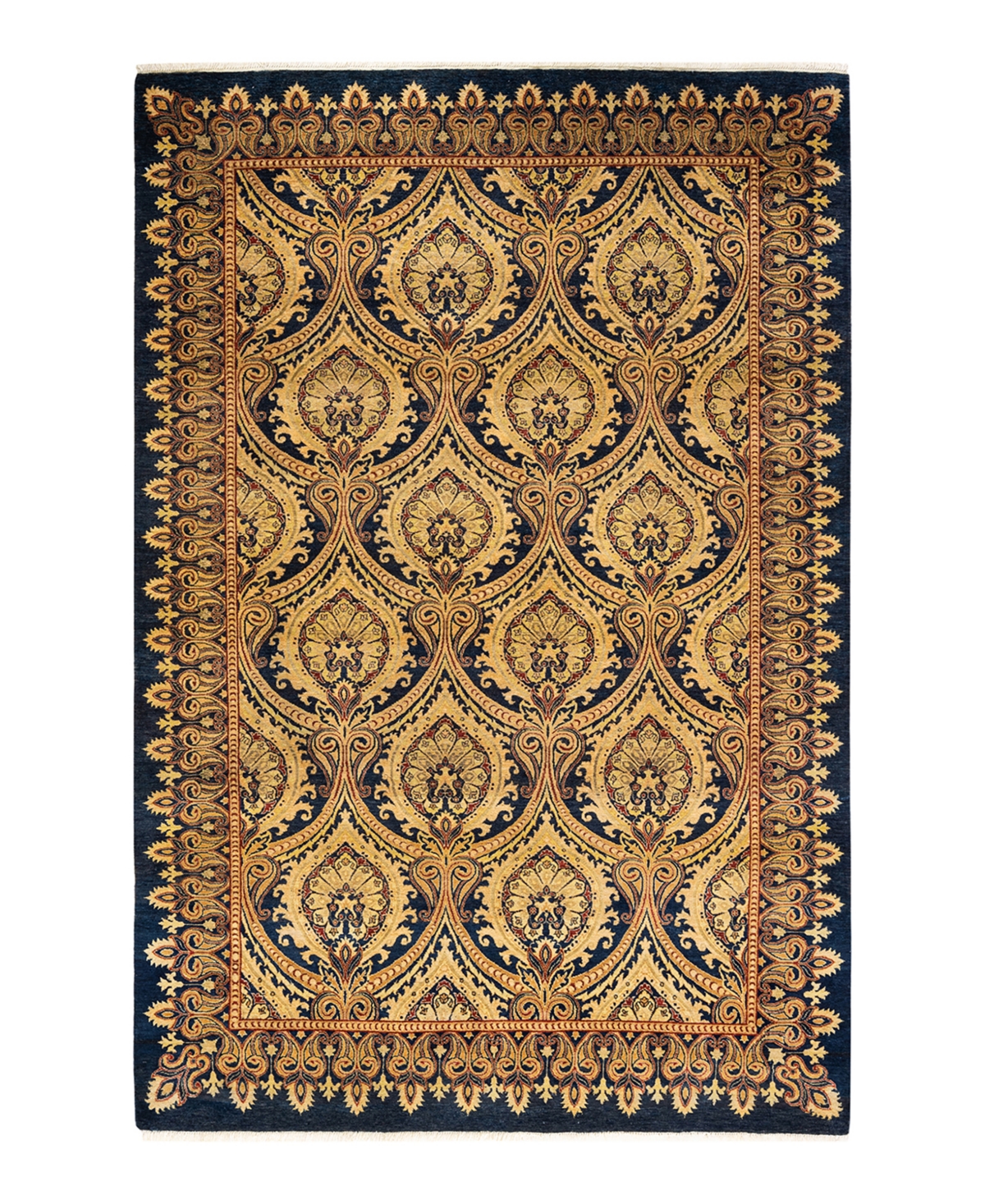 Closeout! Adorn Hand Woven Rugs Mogul M16269 5'1in x 7'10in Area Rug - Blue
