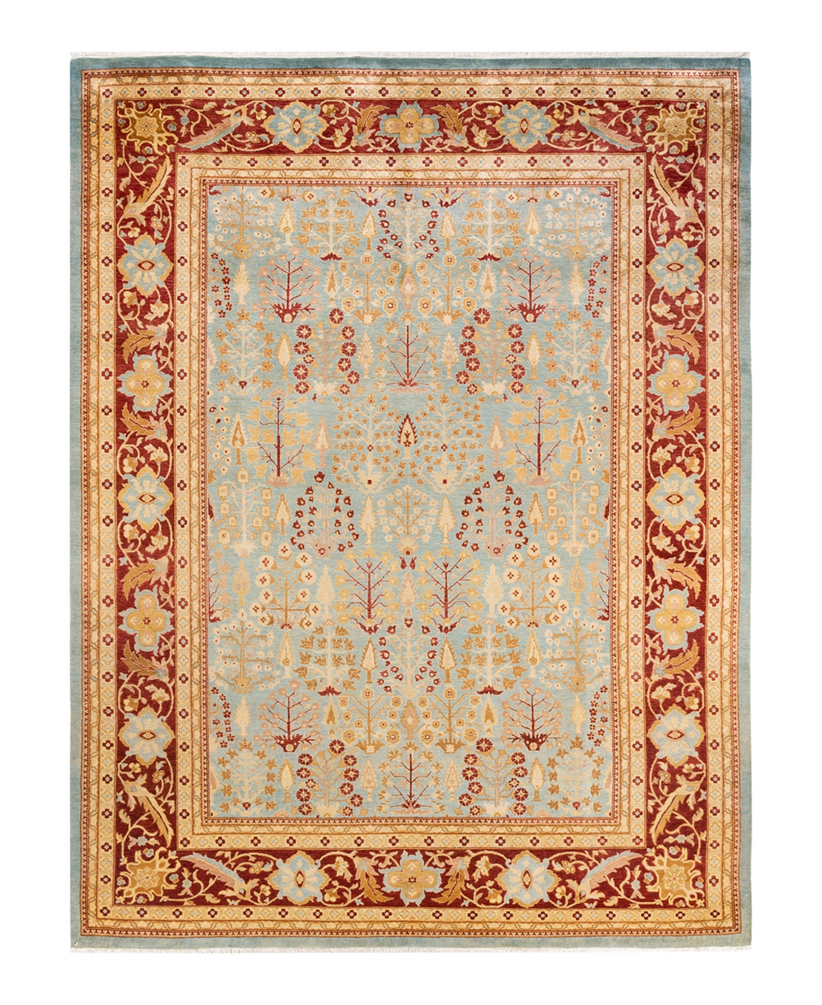 Closeout! Adorn Hand Woven Rugs Eclectic M1478 8'10in x 12'2in Area Rug - Mist