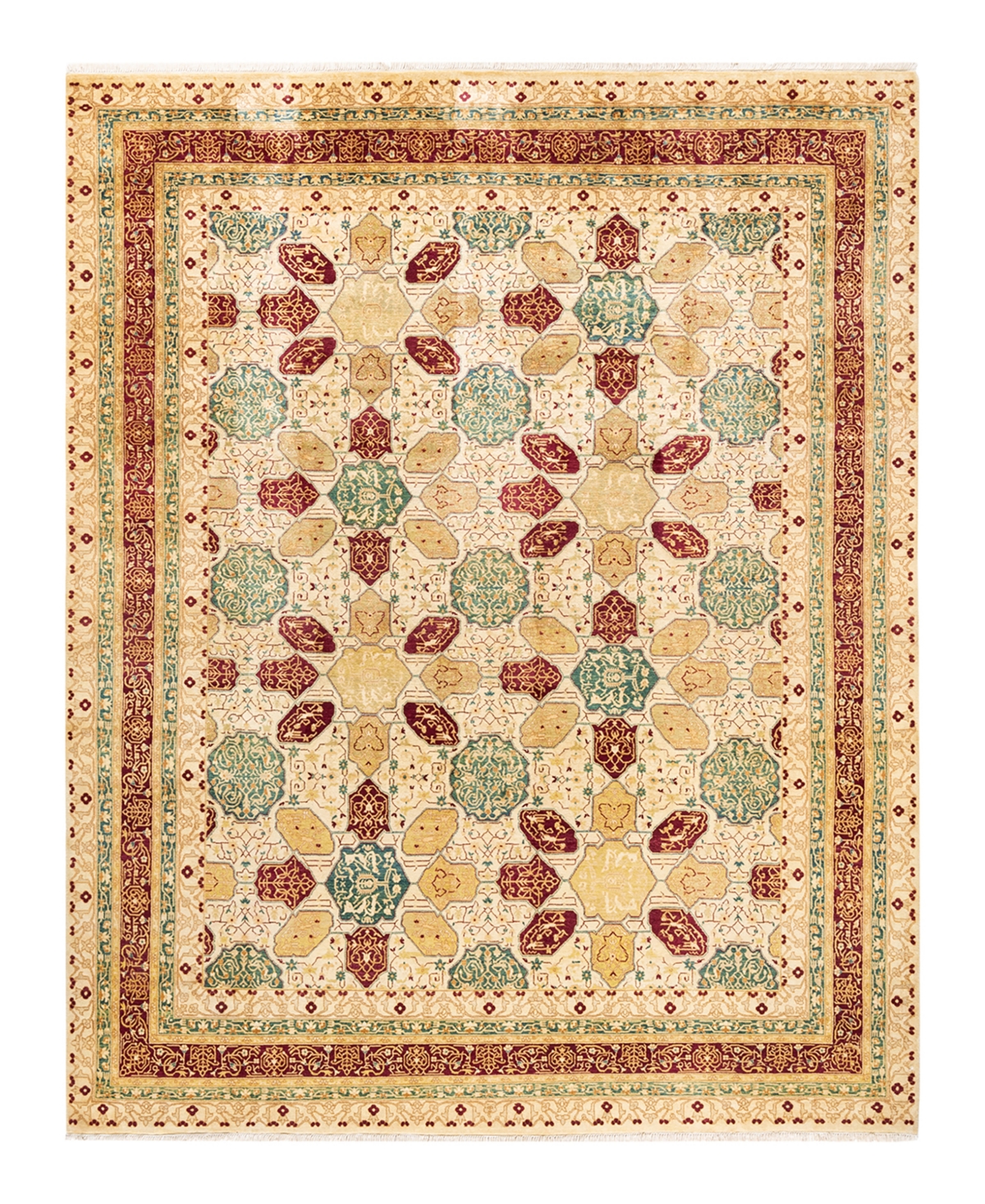 Closeout! Adorn Hand Woven Rugs Mogul M12568 8'2in x 10'5in Area Rug - Ivory