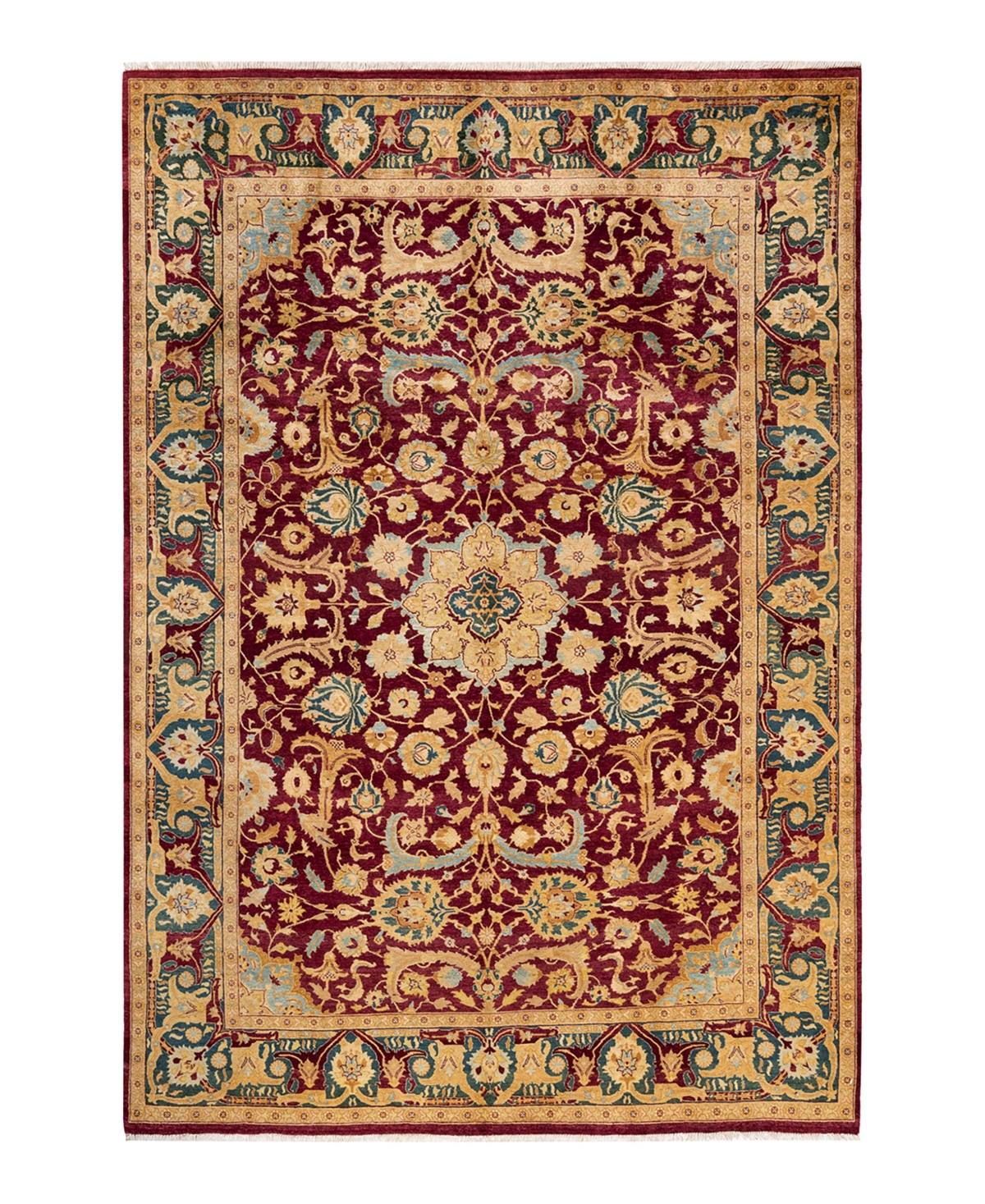Closeout! Adorn Hand Woven Rugs Mogul M12207 6'1in x 9'2in Area Rug - Red