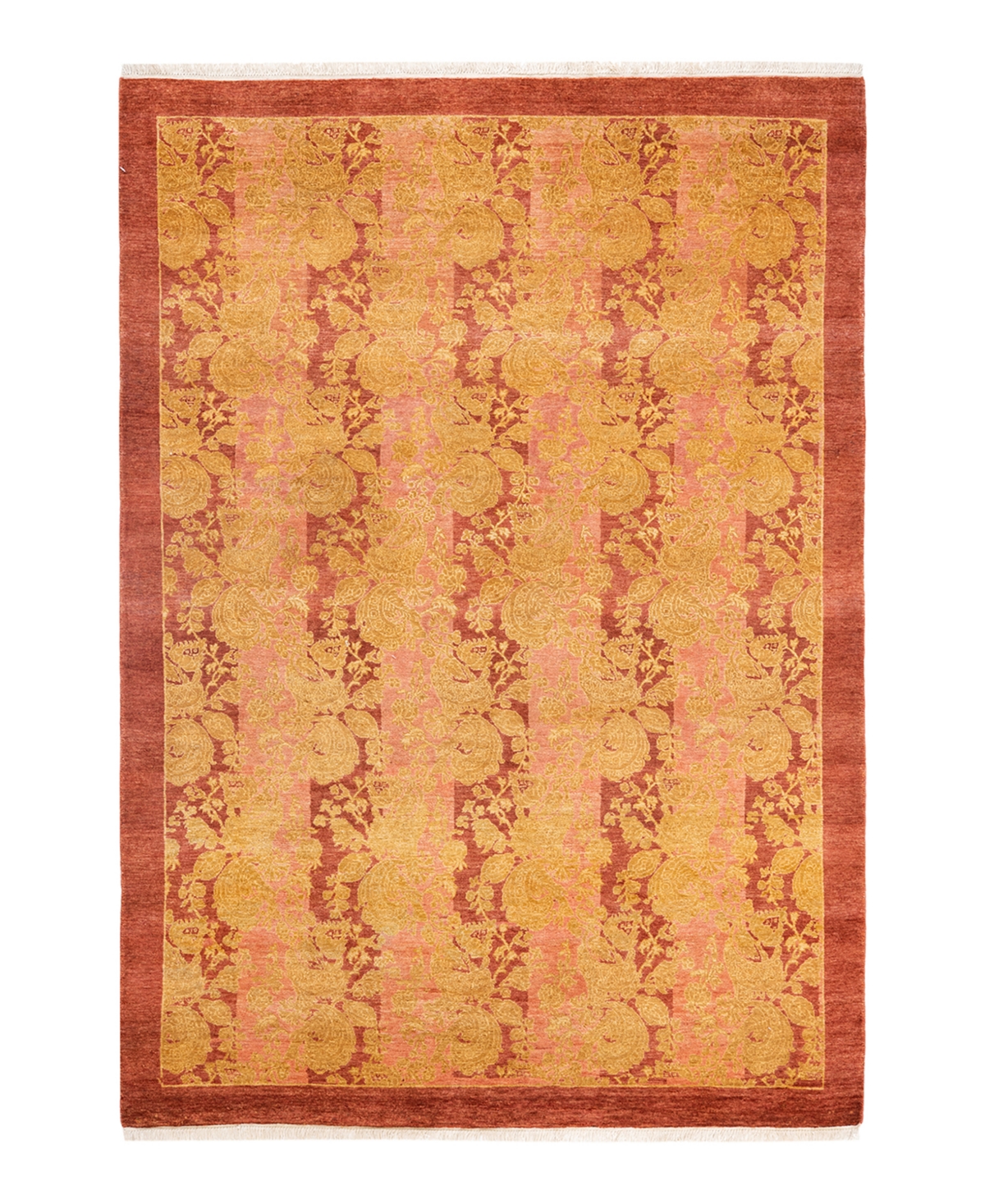 Closeout! Adorn Hand Woven Rugs Mogul M1626 4'2in x 6'1in Area Rug - Pink