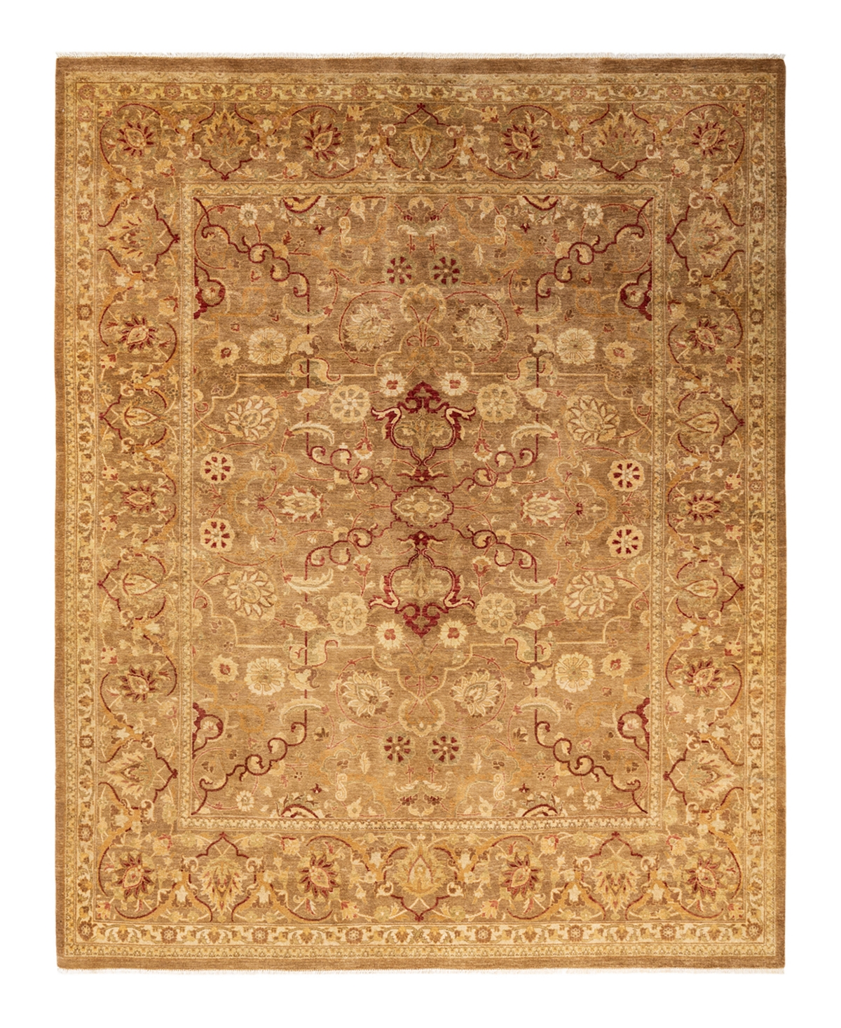 Closeout! Adorn Hand Woven Rugs Eclectic M168037 7'10in x 10'1in Area Rug - Yellow
