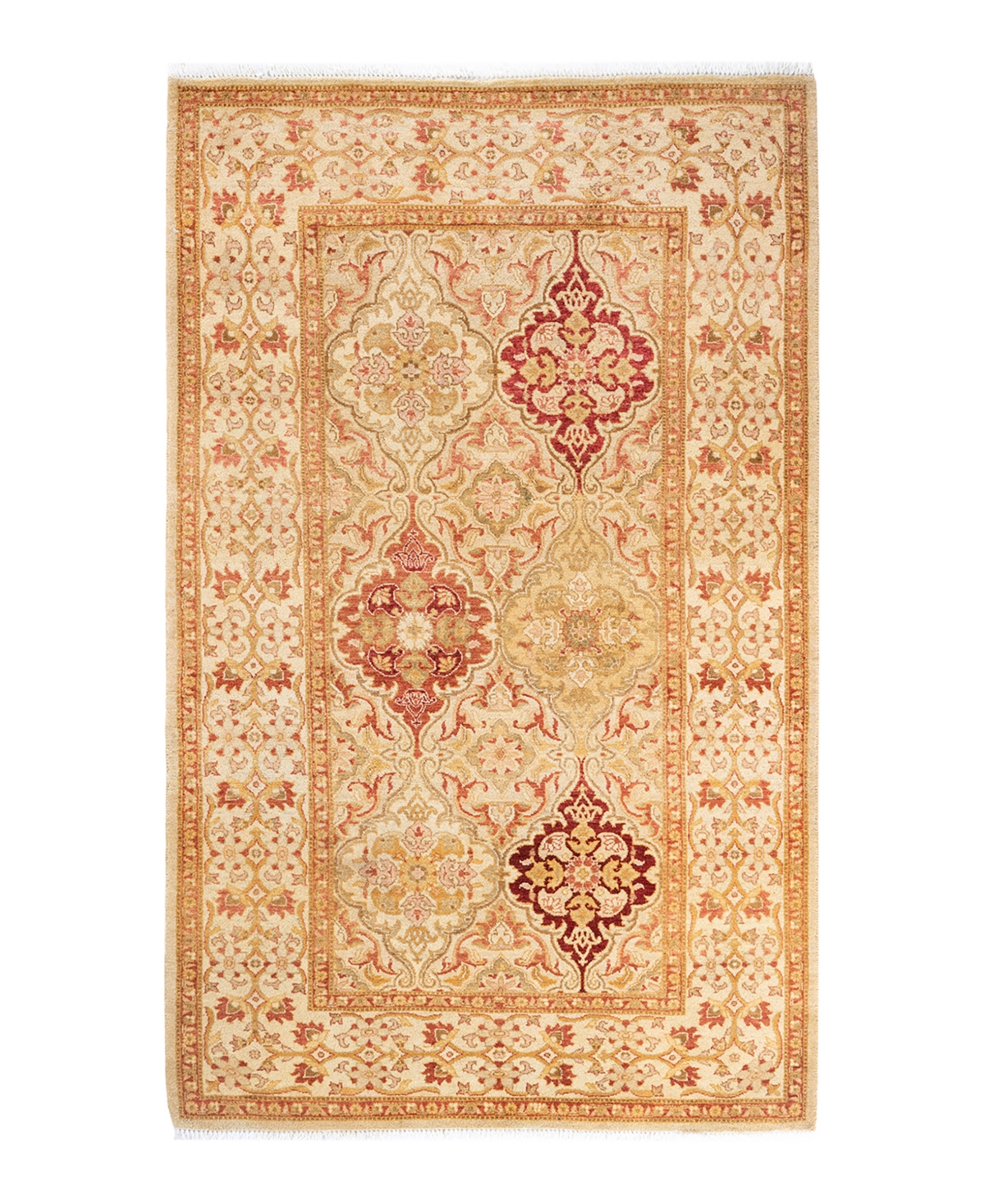 Closeout! Adorn Hand Woven Rugs Mogul M157492 3'3in x 5'3in Area Rug - Ivory