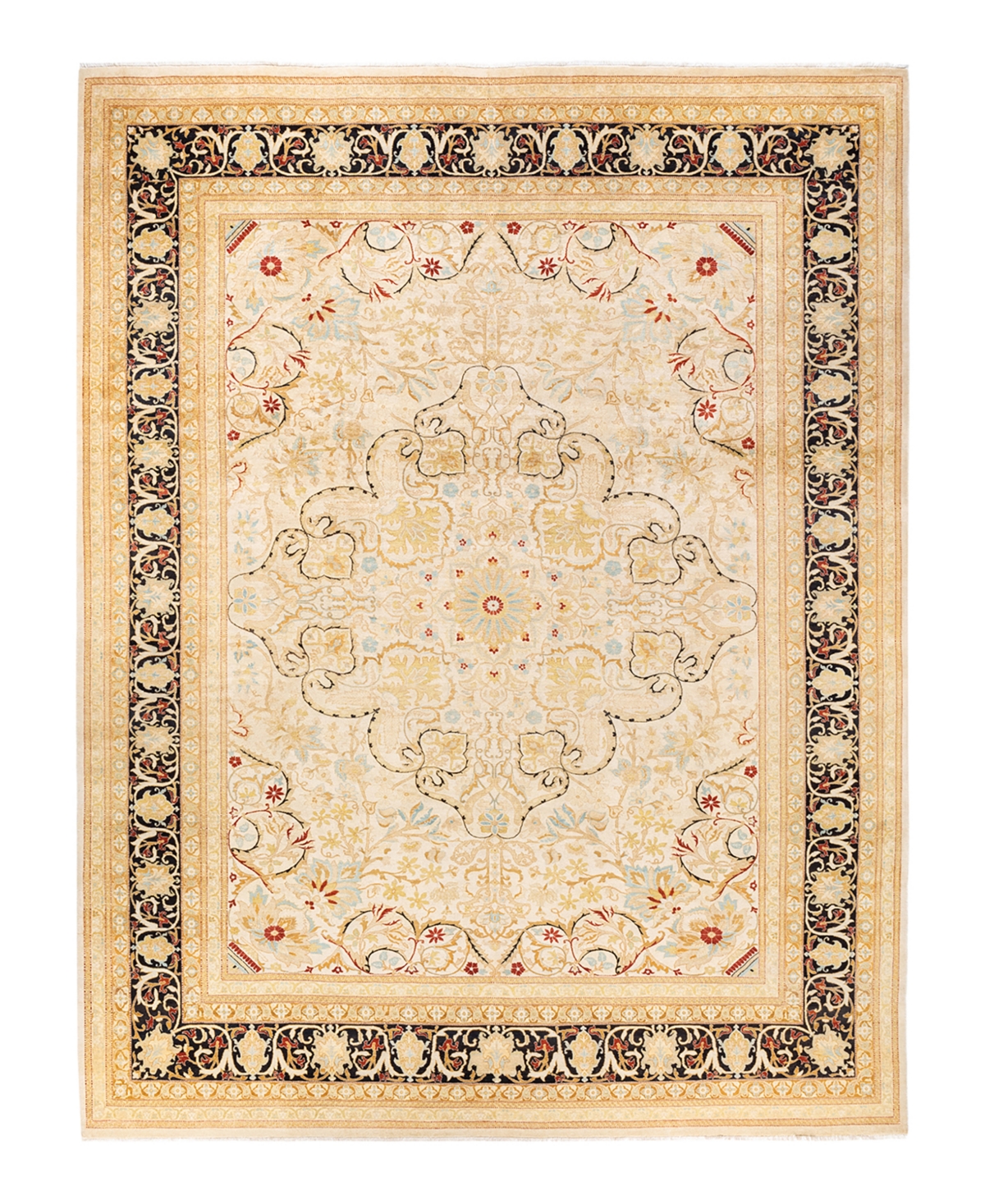 Closeout! Adorn Hand Woven Rugs Mogul M1591 10'2in x 13'6in Area Rug - Ivory