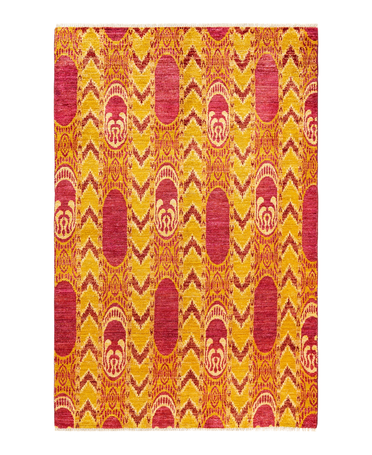 Adorn Hand Woven Rugs Modern M16124 5'10in x 9'2in Area Rug - Orange