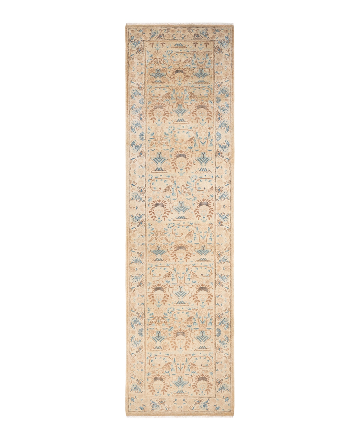 Closeout! Adorn Hand Woven Rugs Mogul M17846 2'7in x 9'10in Runner Area Rug - Ivory