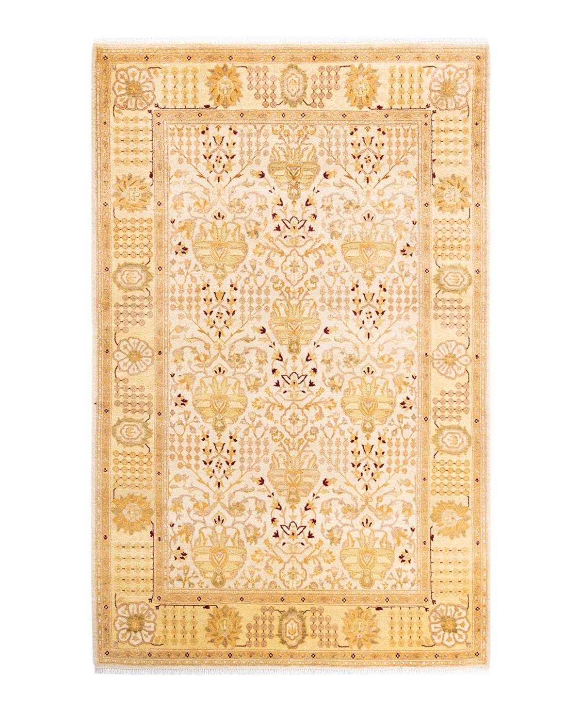 Closeout! Adorn Hand Woven Rugs Mogul M146298 4'6in x 7'2in Area Rug - Ivory