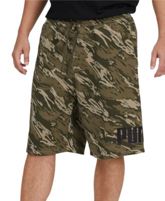 Puma - Men's Camo-Print Fleece Logo Shorts