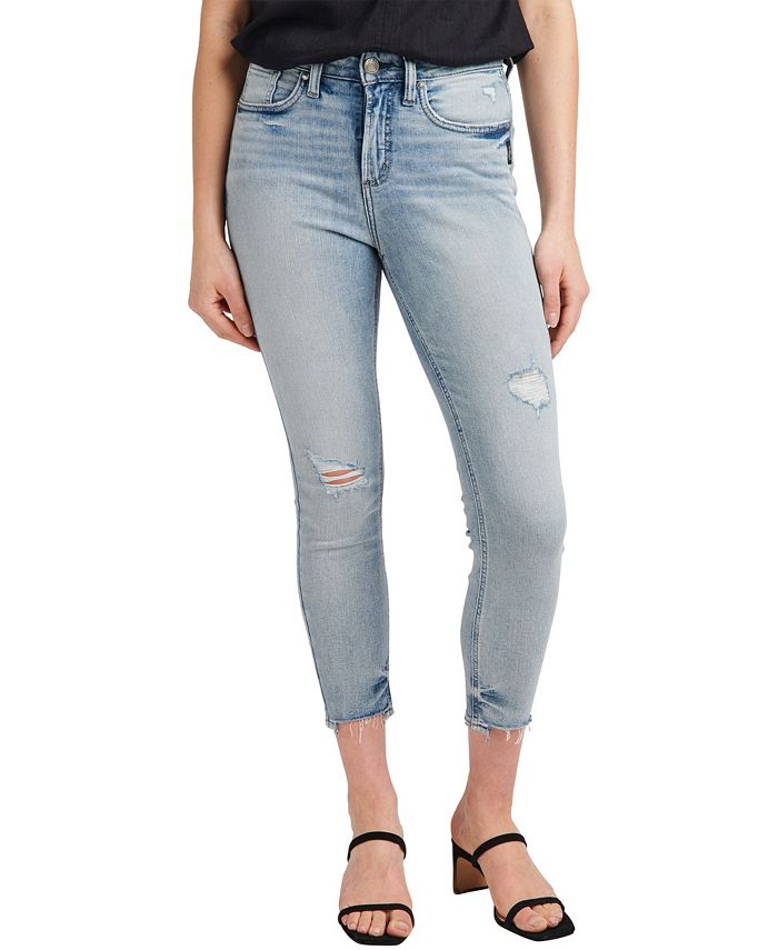 Silver Jeans Co. Women s Avery High Rise Skinny Crop Jeans Macy s