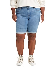 Trendy Plus Size Classic Bermuda Shorts 