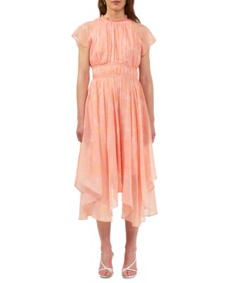 French Connection - Crinkled Asymmetrical Midi Dress