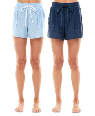 2-Pack Yummy Super Soft Slant-Pocket Sleep Shorts