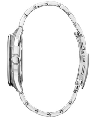 Luke & Vader Duel Silver-Tone Stainless Steel Bracelet Watch 41mm