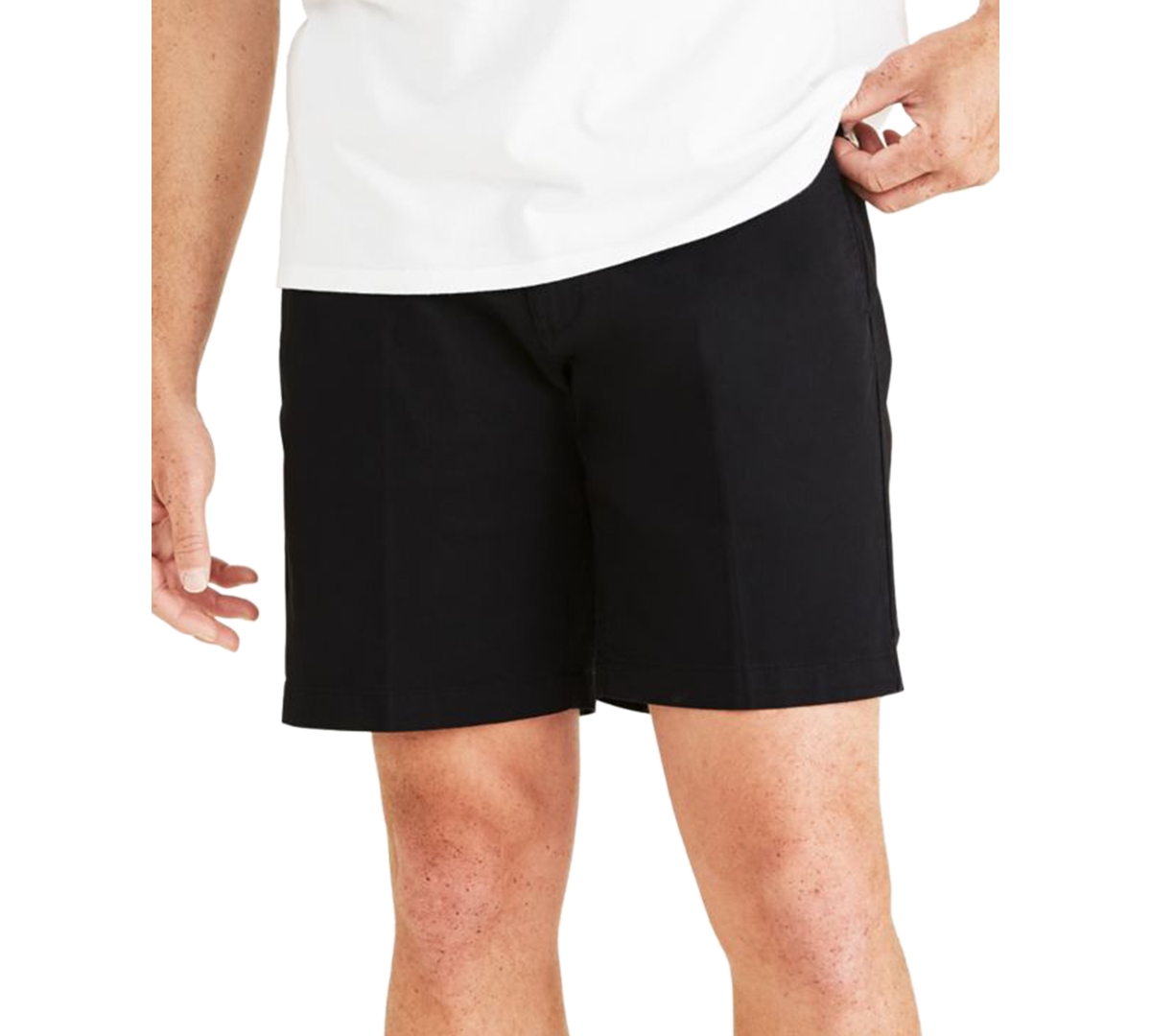 Dockers Men's Big & Tall Ultimate Supreme Flex Stretch Solid 9" Shorts In Black