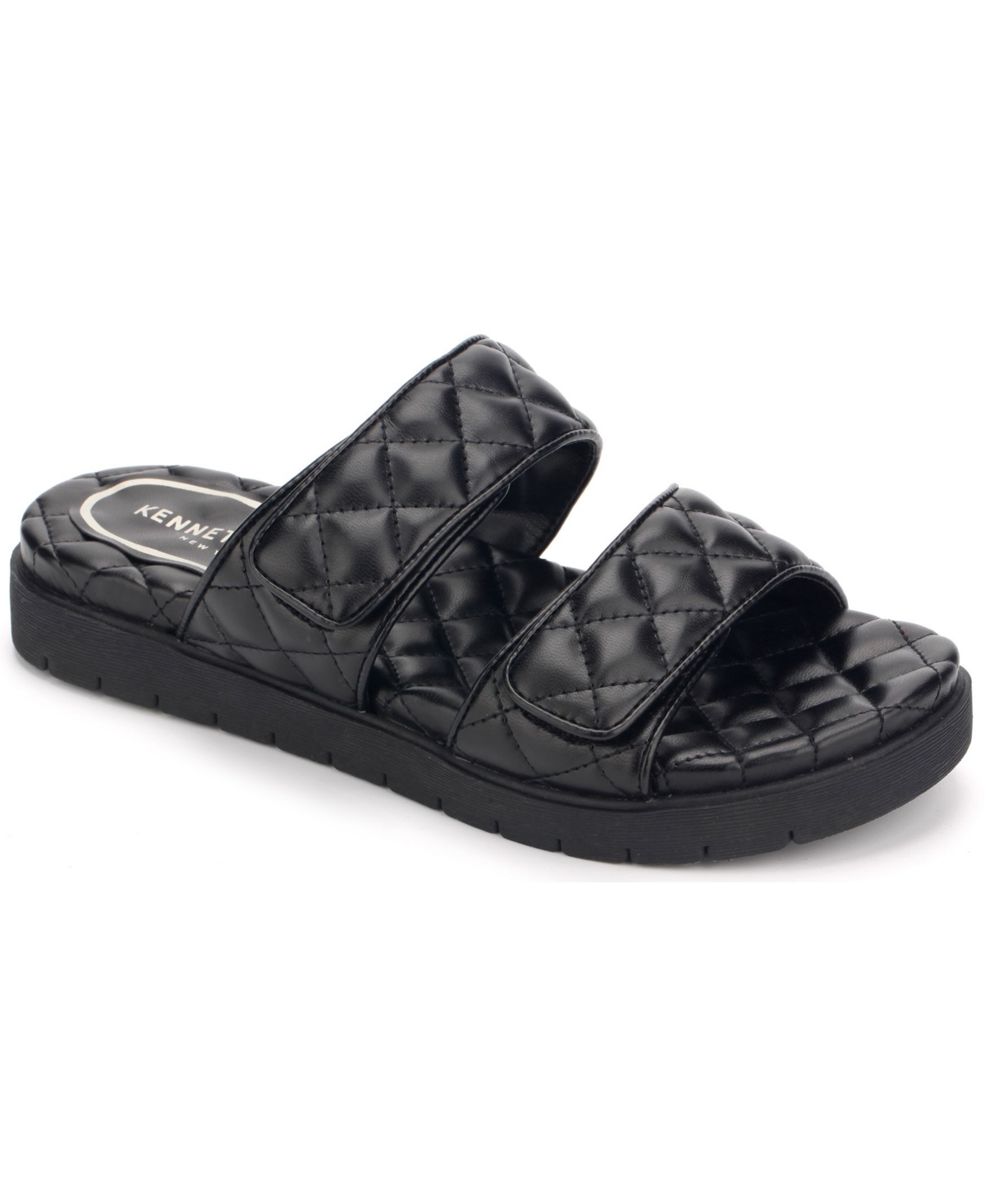 Kenneth Cole New York Women's Reeves Quilted Two Band Flat Sandals
