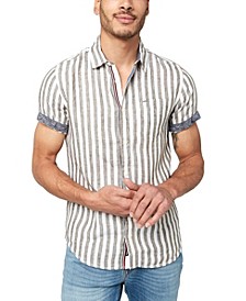 Men's Candy Stripe Linen Suri Shirt