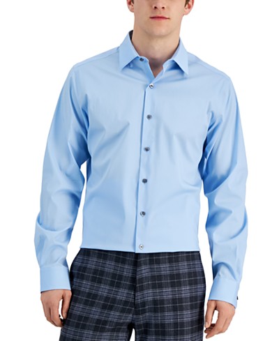 Alfani Men's Slim-Fit Formal Bib-Front Dress Shirt, Created for Macy's -  Macy's