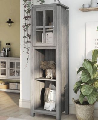 Migley Open Shelves Tower Cabinet