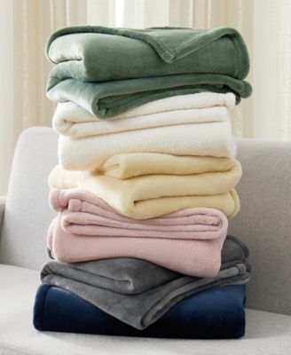 Solid Plush Oversized Throw, 60" x 80"