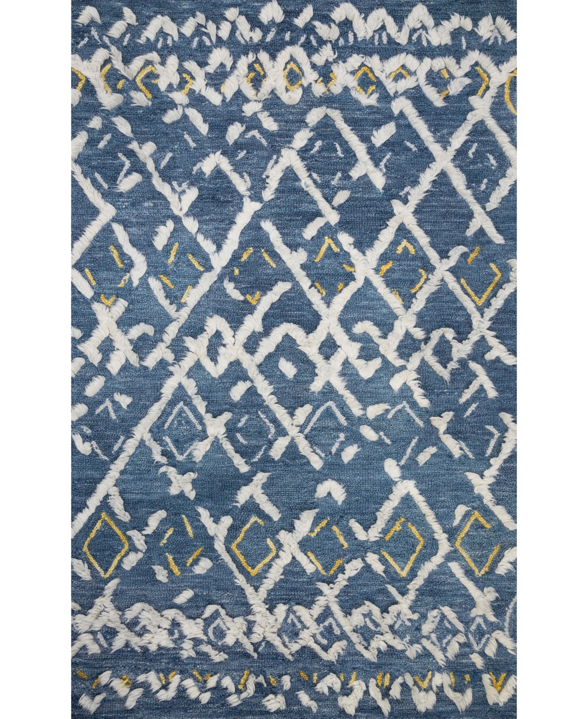 Justina Blakeney Symbology Sym-04 5' x 7'6in Area Rug - Denim