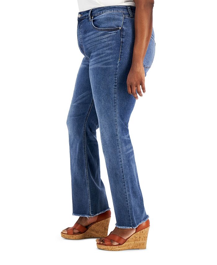 Tinseltown Trendy Plus Size High Rise FlaredLeg Jeans & Reviews