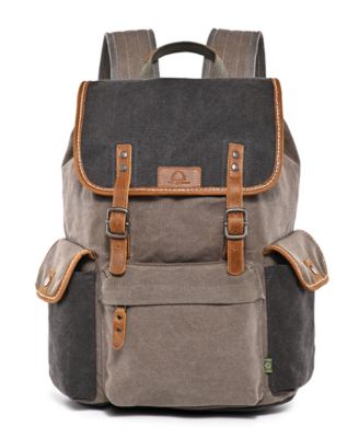 Mountain Wood Canvas Backpack