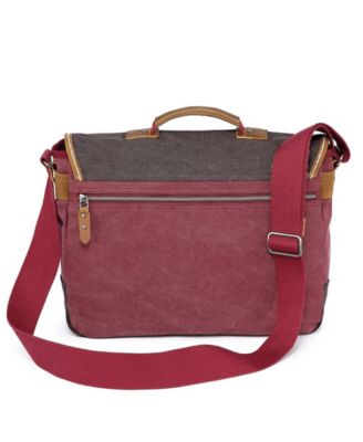 Mountain Wood Canvas Messenger Bag