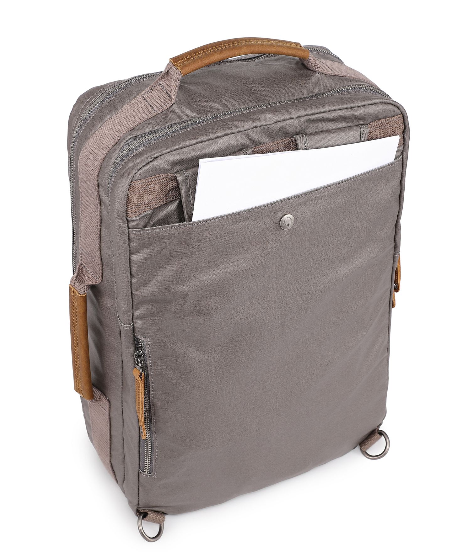 Рюкзак TSD BRAND Madrone Coated Canvas, цвет: Серый — фото 5