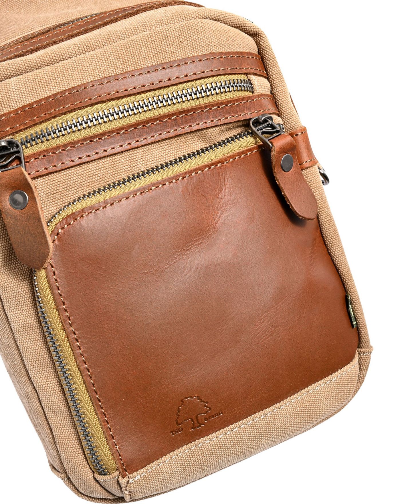 Женская сумка TSD BRAND Torreya Canvas Sling, цвет: Хаки — фото 8