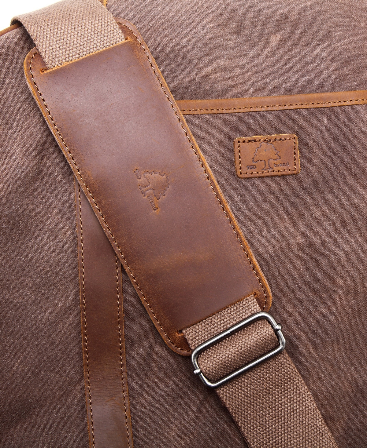 Tsd Brand Stone Creek Waxed Canvas Travel Bag
