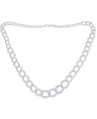 Diamond Accent Graduated Chain Necklace