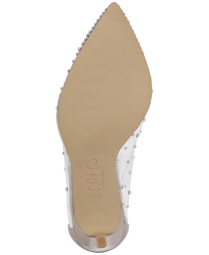 INC International Concepts Katey Clear Vinyl Pumps, Created for Macy's