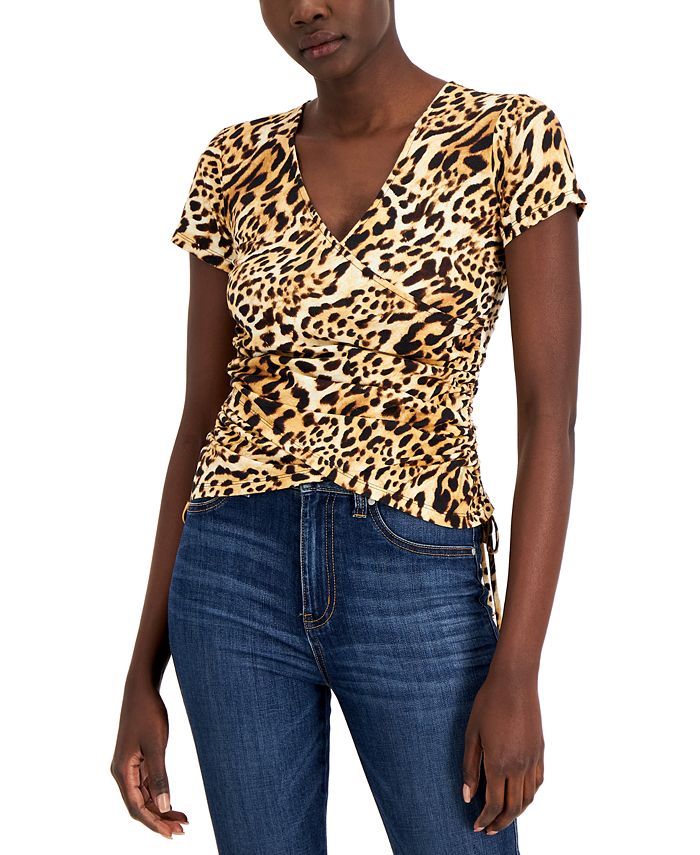 INC International Concepts Women's FauxWrap Top, Created for Macy's