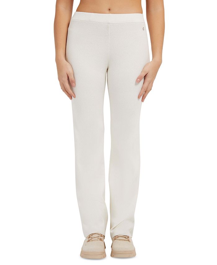 GUESS Lise Ribbed Sweater Pants - Macy's