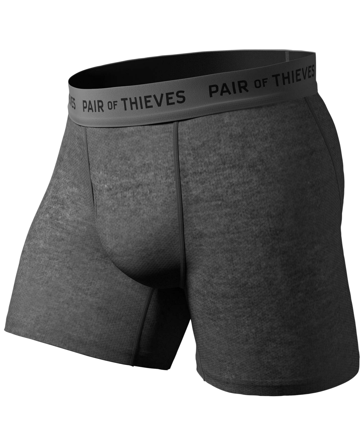 Pair of Thieves Men's SuperFit Breathable Mesh Boxer Brief 2 Pack -grey