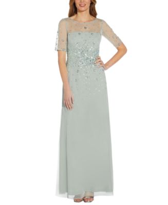 Papell Studio Beaded Gown - Macy's