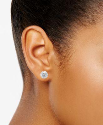 3-Pc. Set Cultured Freshwater Pearl (8 & 10mm) & Crystal Stud & Drop Earrings in Sterling Silver