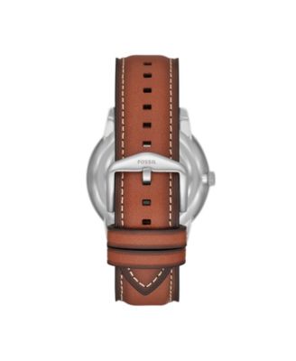 Men's Neutra Brown Leather Strap Watch 42mm