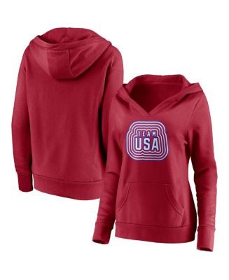 Fanatics Women's Red Team USA 2022 Winter Olympics Together Team V-Neck ...