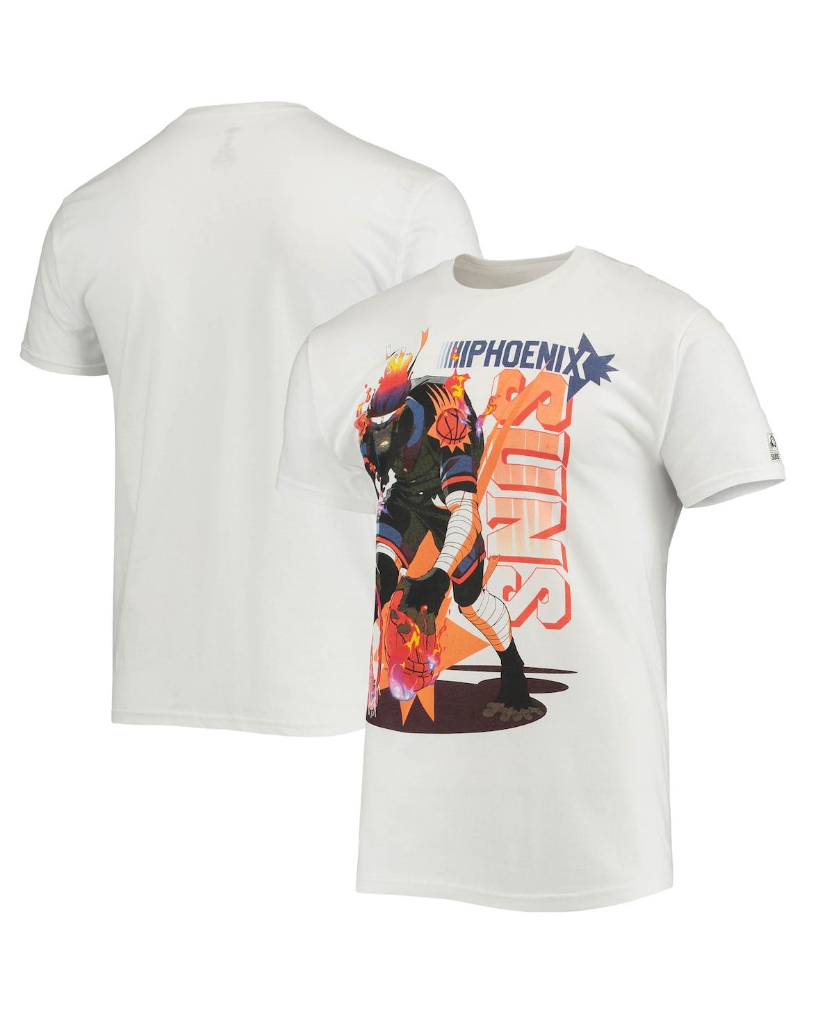 Men's Nba x McFlyy White Phoenix Suns Identify Artist Series T-shirt - White