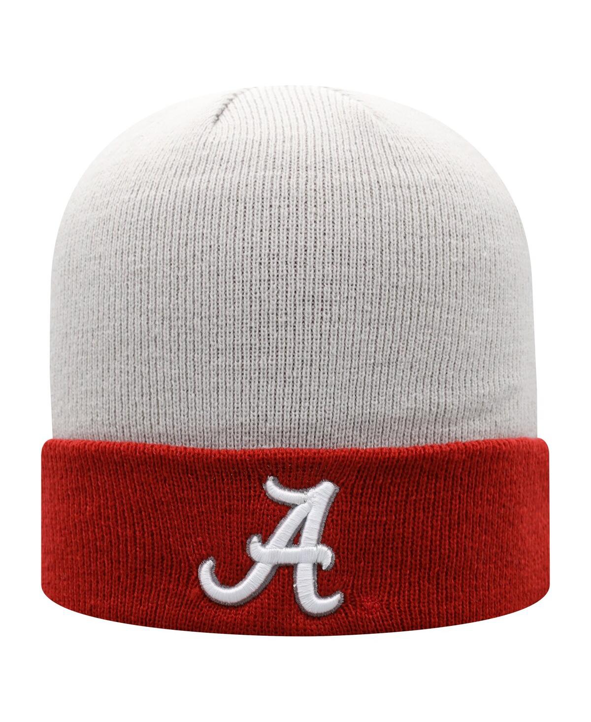 Men's Top of the World Crimson Alabama Crimson Tide Core 2-Tone Cuffed Knit Hat - Crimson