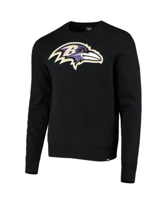 Men's Black Baltimore Ravens Team Imprint Headline Pullover Sweatshirt