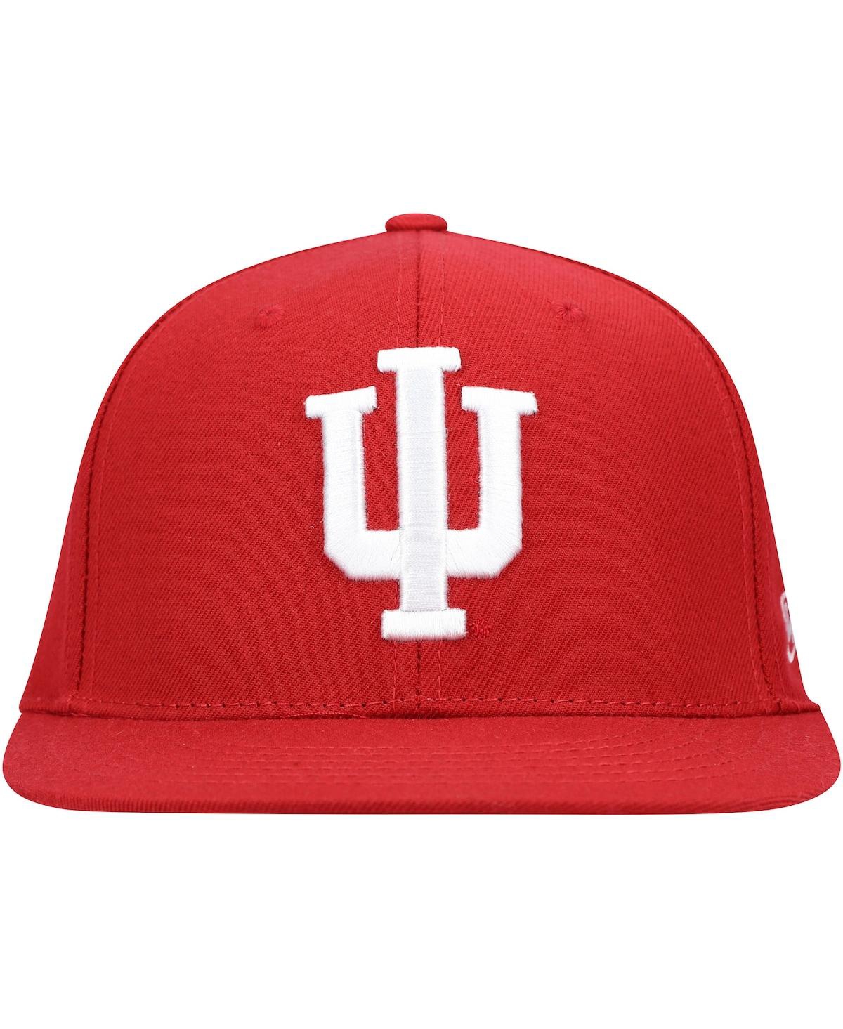 Men's Top of the WorldIndiana Hoosiers Team Color Fitted Hat - Crimson