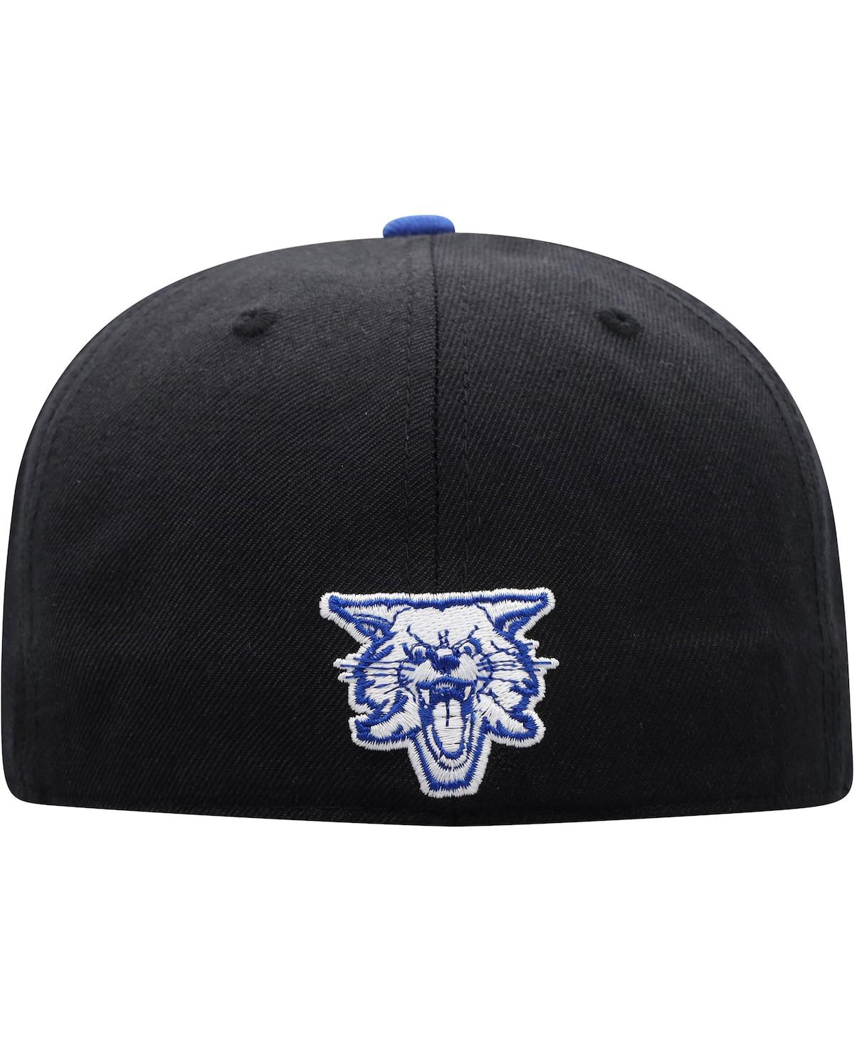 Shop Top Of The World Men's  Black, Royal Kentucky Wildcats Team Color Two-tone Fitted Hat In Black,royal