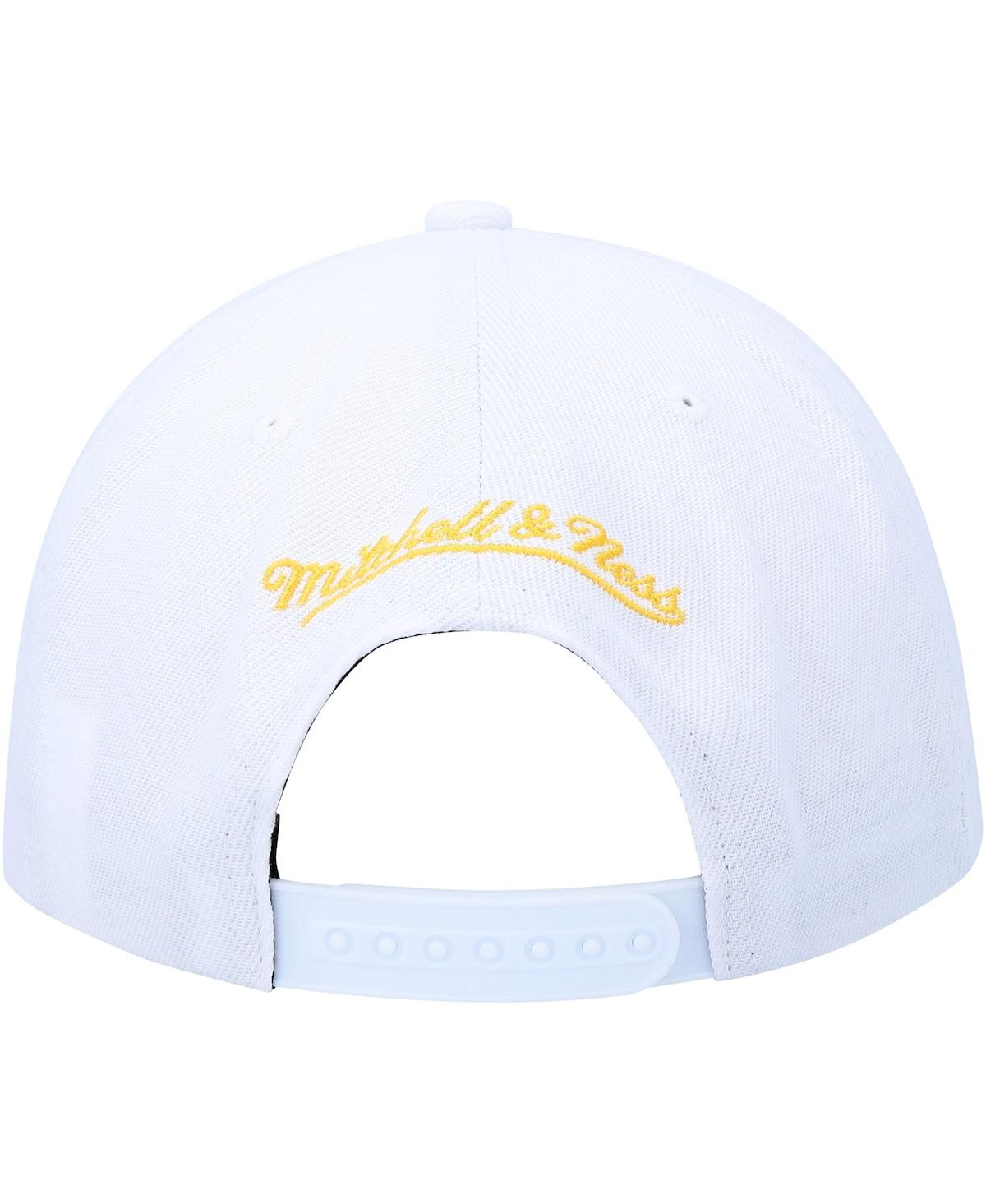 Men's Mitchell & NessLos Angeles Lakers Hardwood Classics Swingman Pop Snapback Hat - White
